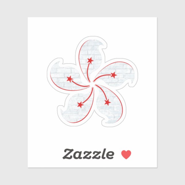 Adesivo Orquídea de Hong Kong (Folha)