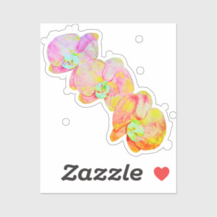 Adesivo Orquídeas Caribe, flores aquáticas tropicais