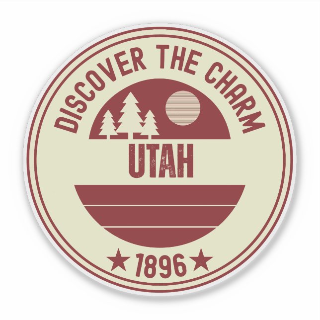 Adesivo Os 5 Poderosos de Utah - Presente dos Parques Naci (Frente)