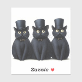 Adesivo Os Autocolantes Distintos De Gatos Gentilosos