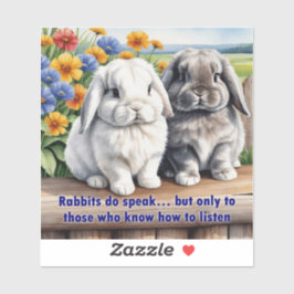Adesivo Os Coelhos Falam Lop Olhando Coelhinho