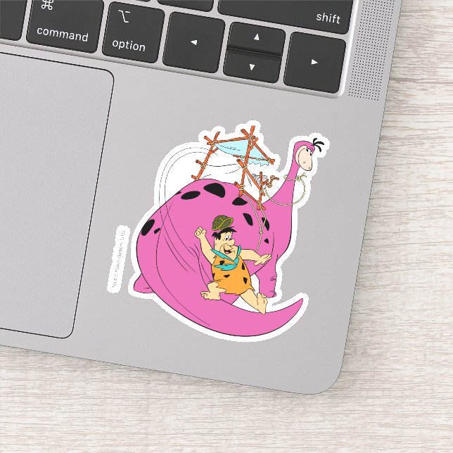 Adesivo Os Flintstones | Fred Deslizando A Cauda (Detalhe)