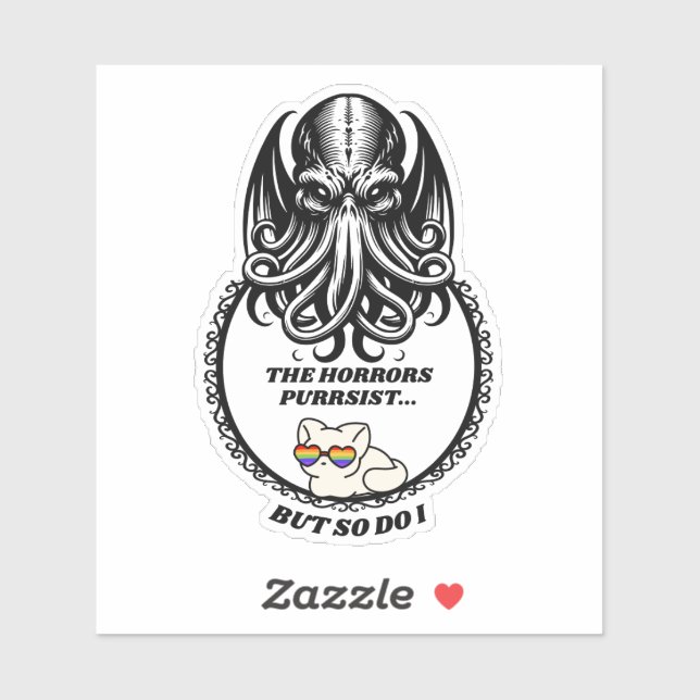 Adesivo Os Horrors PURRsist (Folha)