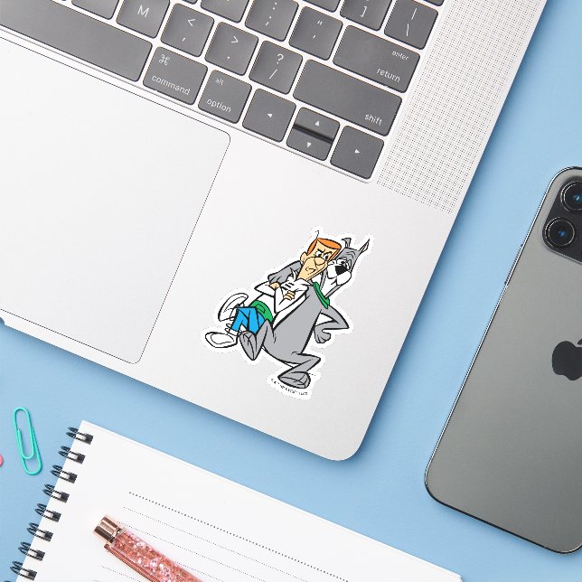 Adesivo Os Jetsons | George & Astro Buddies (Notebook com iPhone)