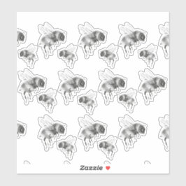 Adesivo Os joelhos das abelhas a preto e branco