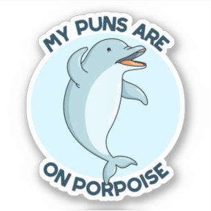 Adesivo Os Meus Peitos Estão No Porpoise Engraçado