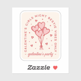 Adesivo Os namorados de Galentine se tornam melhores amigo