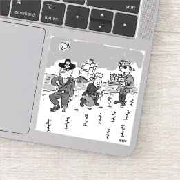 Adesivo Os piratas estão se preparando usando uma perna de