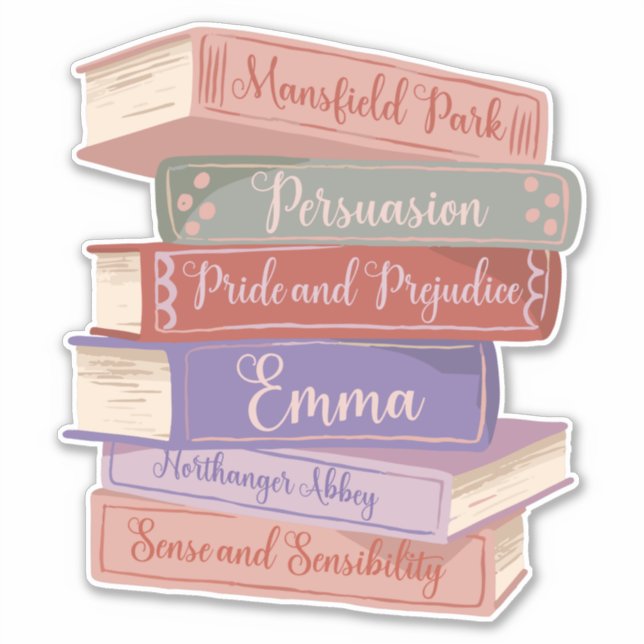 Adesivo Os Romances de Jane Austen V (Frente)