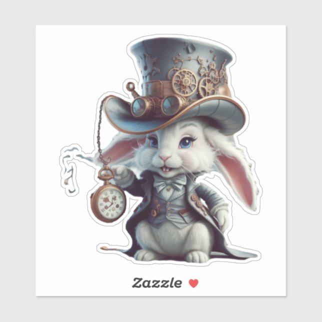 Adesivo Os Timekeepers Steampunk Bunny (Folha)