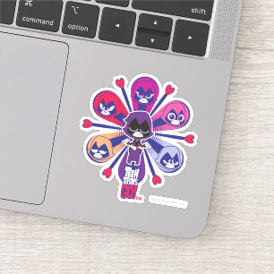 Adesivo Os titã adolescentes vão! O Emoticlones do corvo