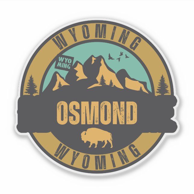 Adesivo Osmond, Wyoming (Frente)