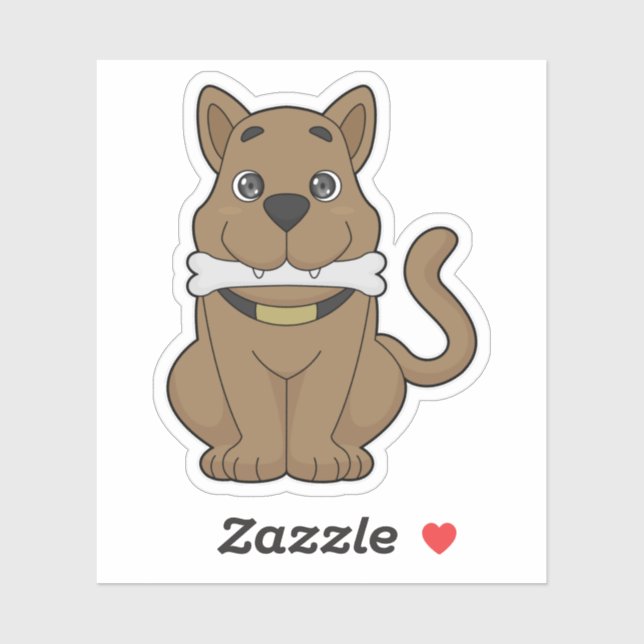 Adesivo Osso do Cachorro (Folha)