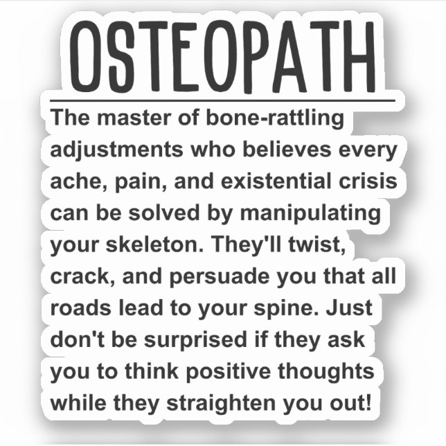 Adesivo Osteopath (Frente)