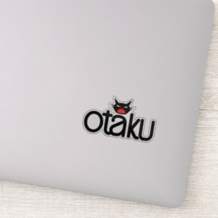 Adesivo Otaku Cat Funny Slogan