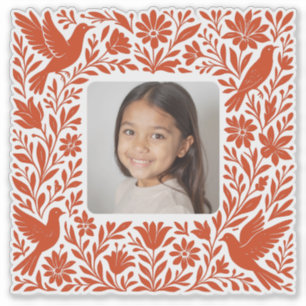 Adesivo Otomí Mexicano Tenango Talavera com Foto