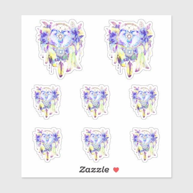 Adesivo Otter Dreamcatcher Blue Yellow (Folha)