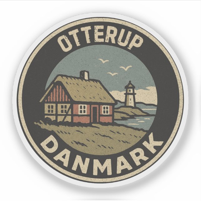 Adesivo Otterup, Dinamarca Danmark  (Frente)