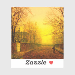 Adesivo Ouro Autumn John Atkinson Grimshaw