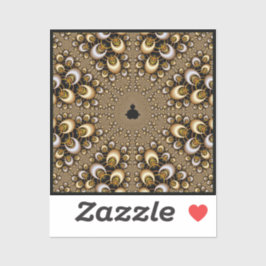 Adesivo Ouro Mandelbrot Fractal