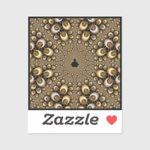 Adesivo Ouro Mandelbrot Fractal