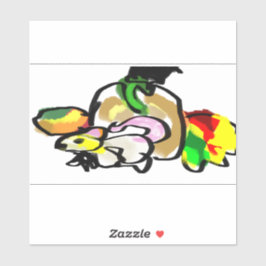 Adesivo outono do rato