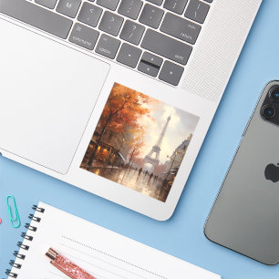 Adesivo Outono vintage em Paris França