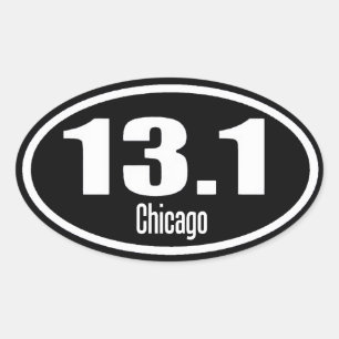 Adesivo Oval 13.1 Chicago Sticker