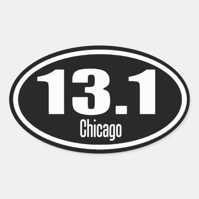 Adesivo Oval 13.1 Chicago Sticker (Frente)