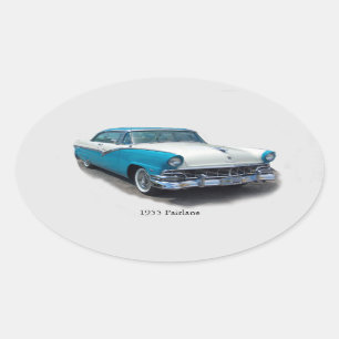 Adesivo Oval 1955 Fairlane