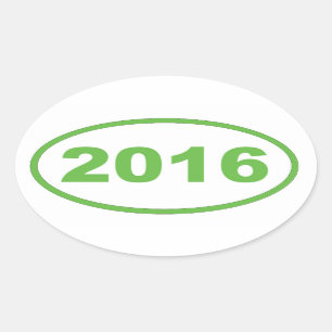 Adesivo Oval 2016 luz - verde