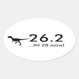Adesivo Oval 26,2 Raptor