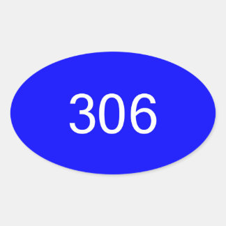 Adesivo Oval 306 Bumper Sticker #2