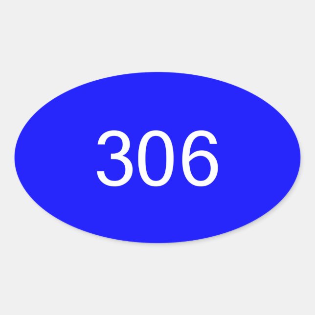 Adesivo Oval 306 Bumper Sticker #2 (Frente)