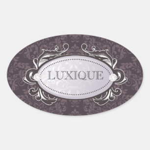 Adesivo Oval 311 Luxuriously roxo & cinzento