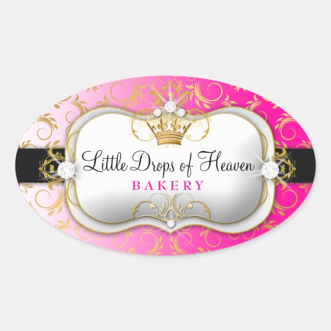 Adesivo Oval 311 Ouro Ciao Bella Rosa Divino (Frente)