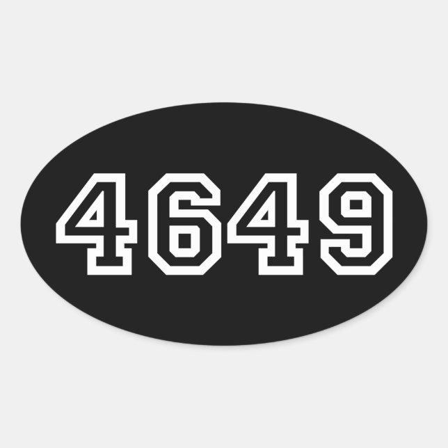 Adesivo Oval 4649 Palheta Oval Yoroshiku em japonês (Frente)