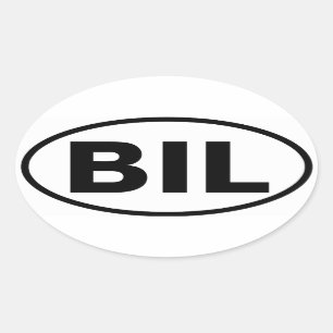 Adesivo Oval 4 Billings, Montana "BIL"