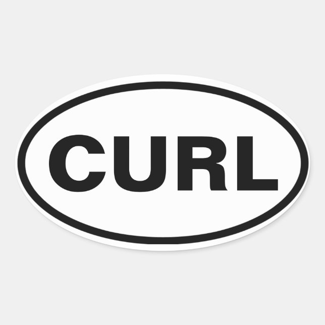 ADESIVO OVAL 4 "CURL" (Frente)