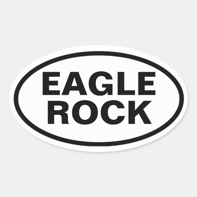 Adesivo Oval 4 Eagle Rock (Frente)
