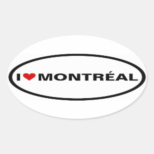 Adesivo Oval 4 I [Coração] Montréal
