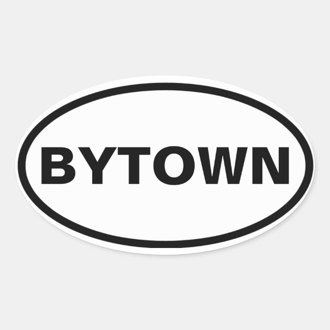 Adesivo Oval 4 Ottawa "BYTOWN" (Frente)