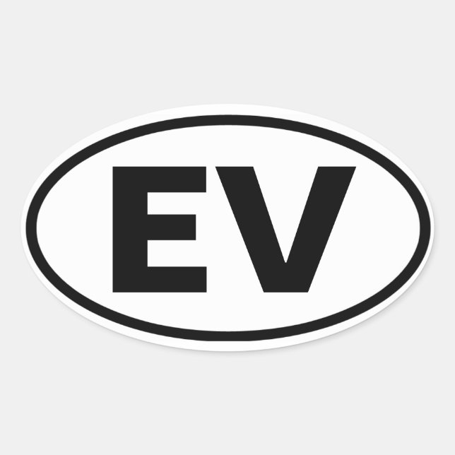 Adesivo Oval 4 Vale Elysian "EV" (Frente)