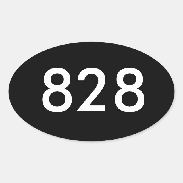 Adesivo Oval 828 autocolantes (Frente)