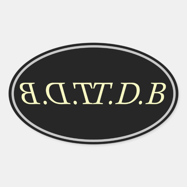 Adesivo Oval a (Frente)