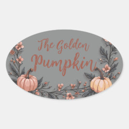 Adesivo Oval A Abóbora do Ouro