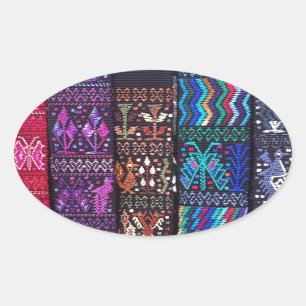 Adesivo Oval A bela design da Guatemala