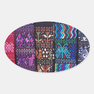 Adesivo Oval A bela design da Guatemala