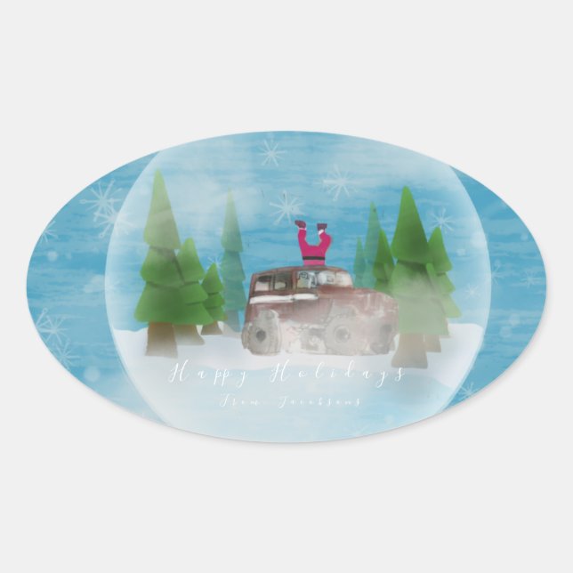 Adesivo Oval A funny sticker that will make you laugh  (Frente)