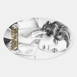 Adesivo Oval A Garota dos Stickers de Hollywood